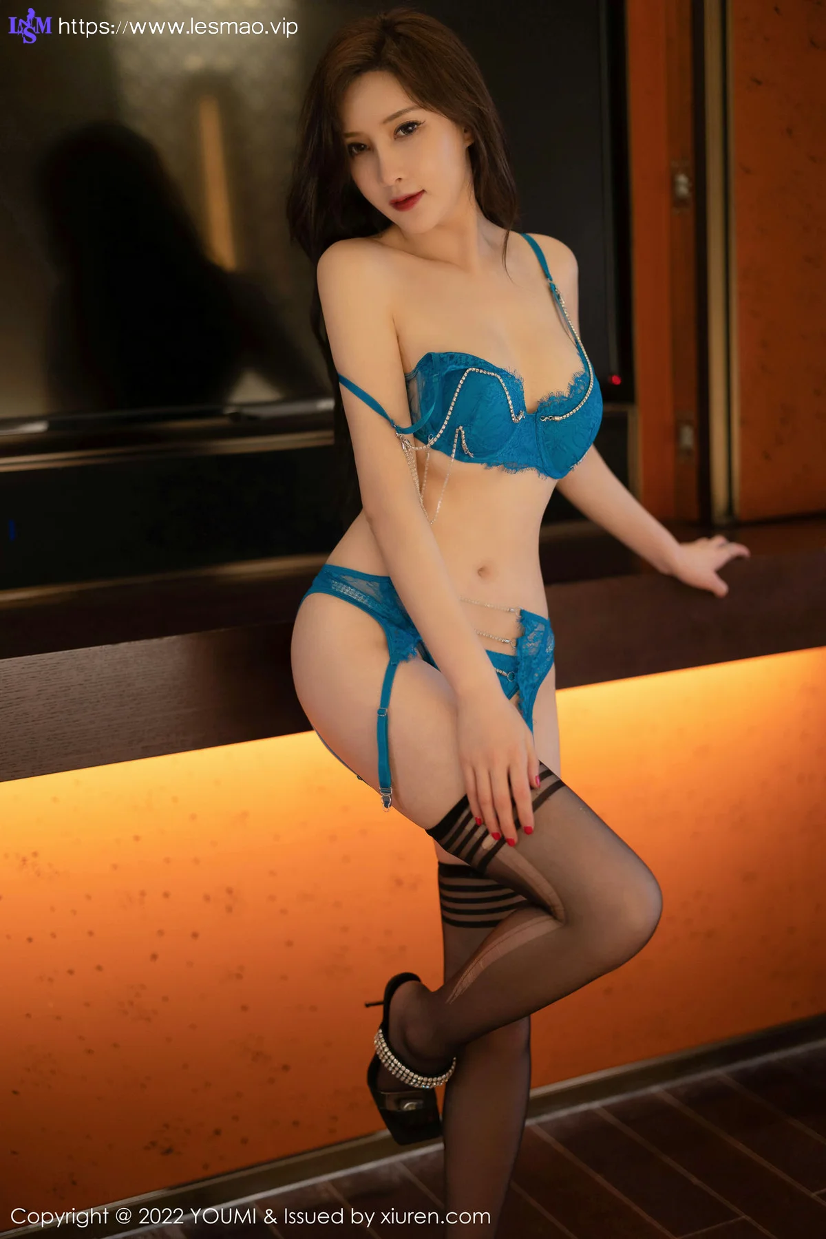 YOUMI 尤蜜荟 Vol.848 奶瓶土肥圆矮挫丑黑穷 蕾丝内衣性感私... - 1