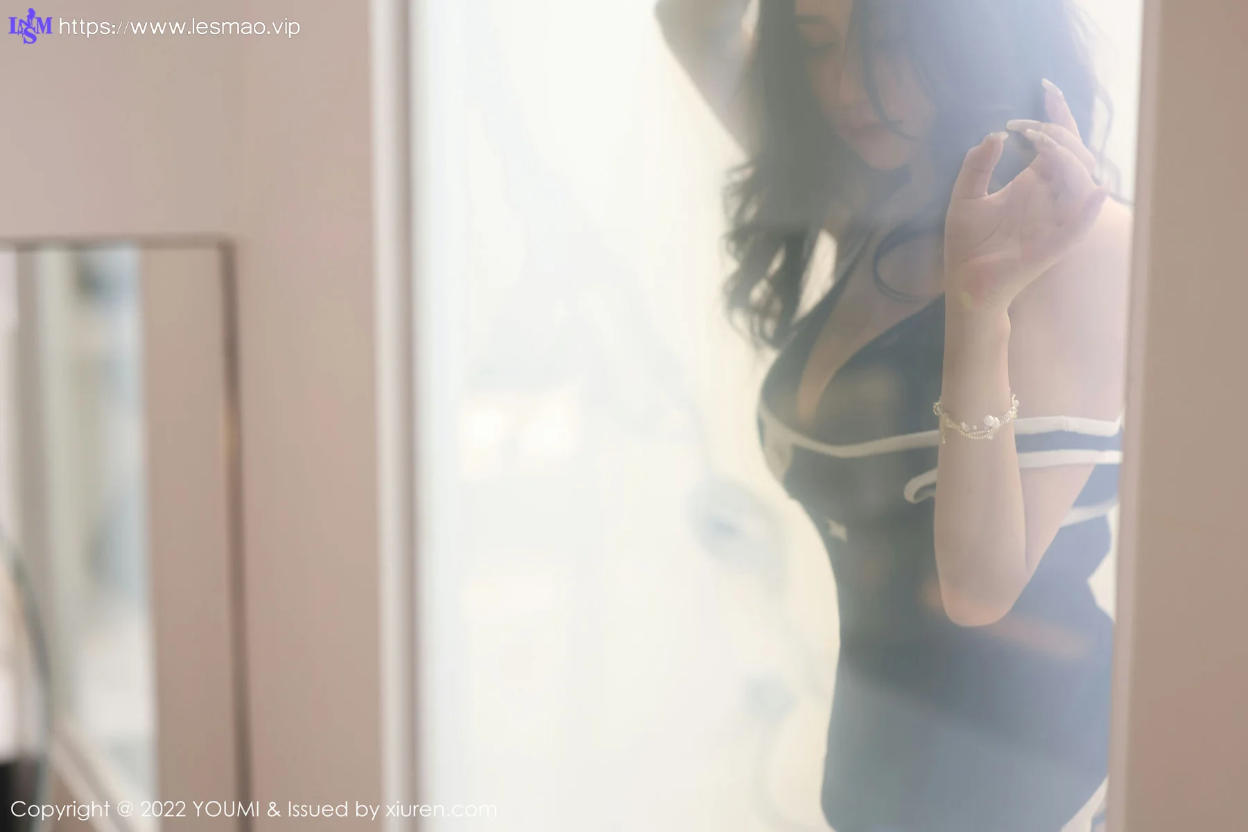 YOUMI 尤蜜荟 Vol.855 laura阿姣 黑色蕾丝内衣性感写真 - 9