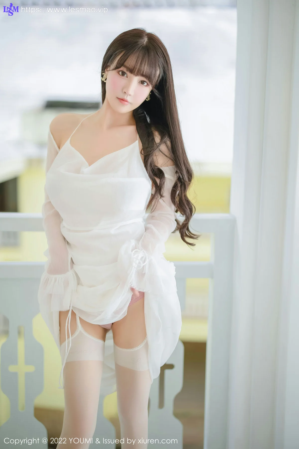 YOUMI 尤蜜荟 Vol.856 朱可儿Flora 娇柔丰满白色丝袜西双版纳... - 9