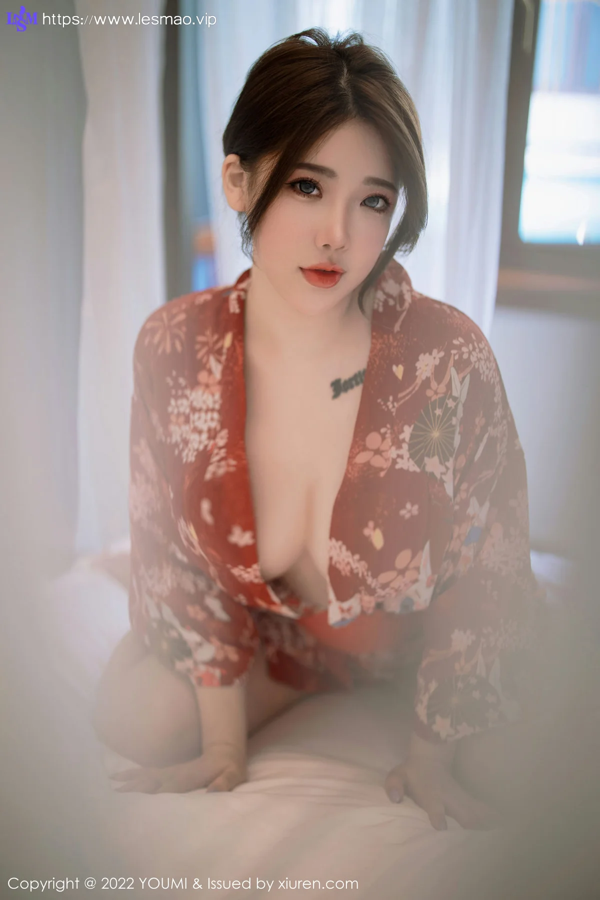 YOUMI 尤蜜荟 Vol.865 小海臀Rena 红色日式和服西双版纳旅拍 - 6