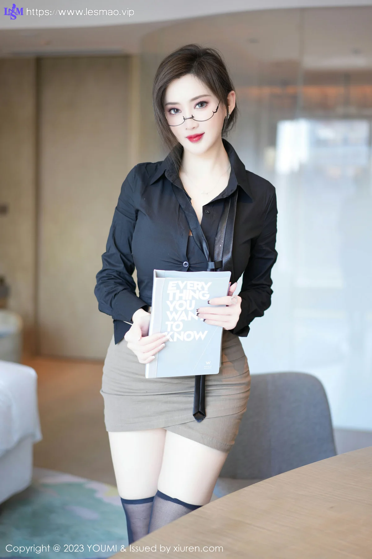 YOUMI 尤蜜荟 Vol.968 Carol周妍希 魅惑黑丝性感私房33 - 6